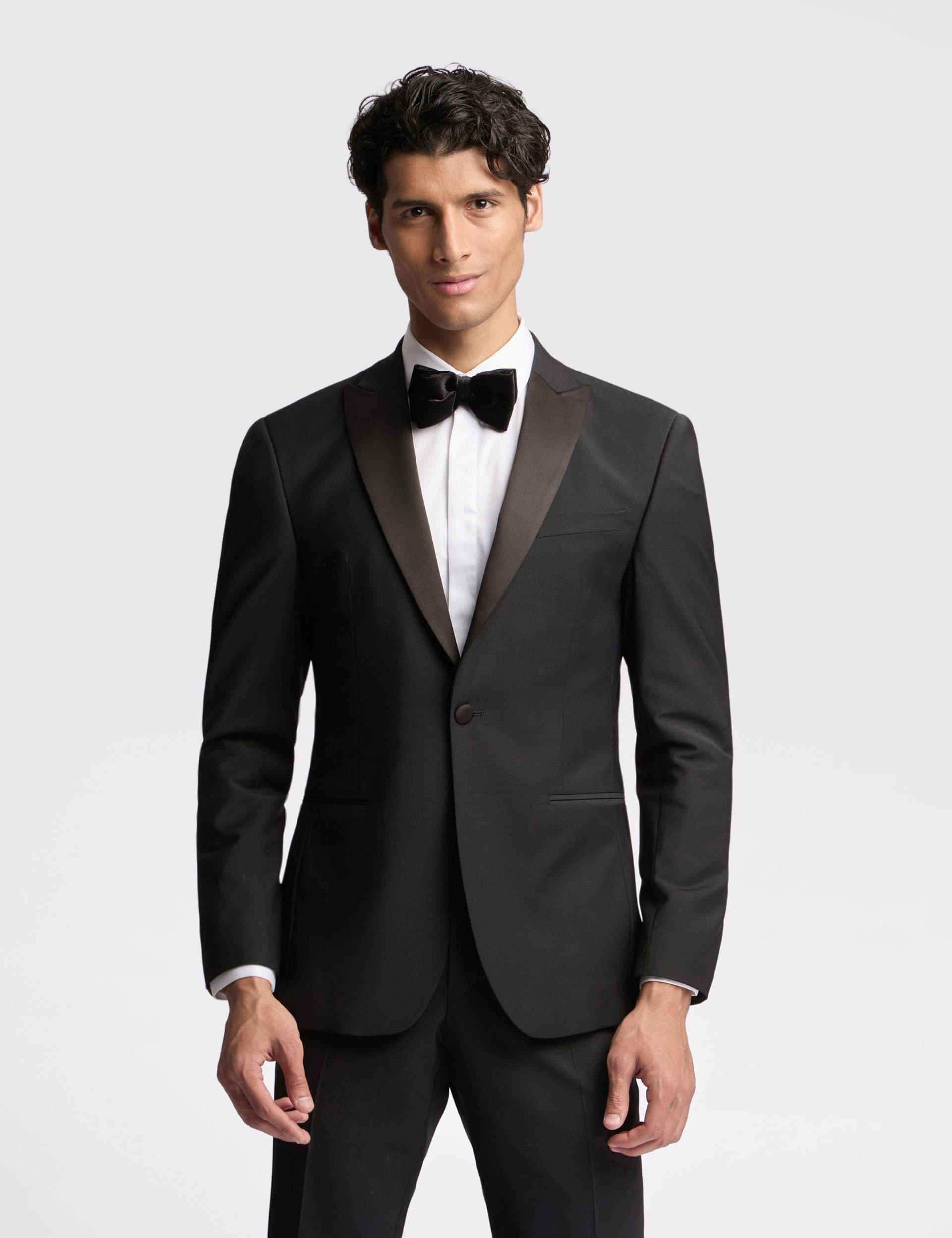 Ted Baker Ted Baker Men's Black Slim Fit Tuxedo Jacket