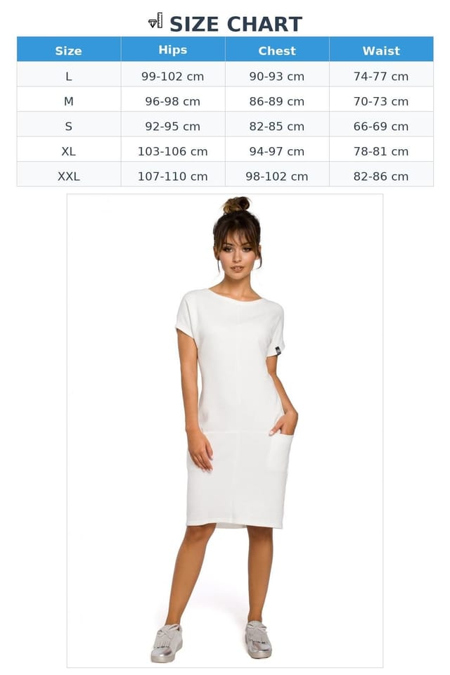Love Lace Love Lace Women's Comfort Everyday Dress with Seam Pockets in White - 3