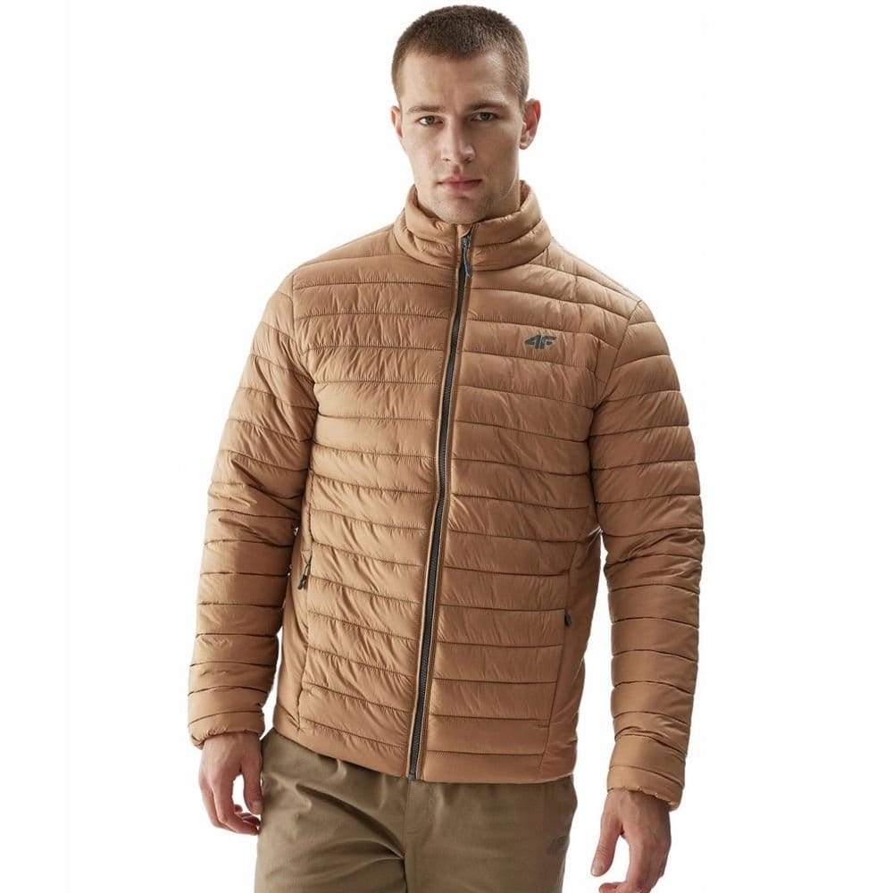 4F 4F Men's M239 Synthetic Down Padded Jacket in Brown - 4