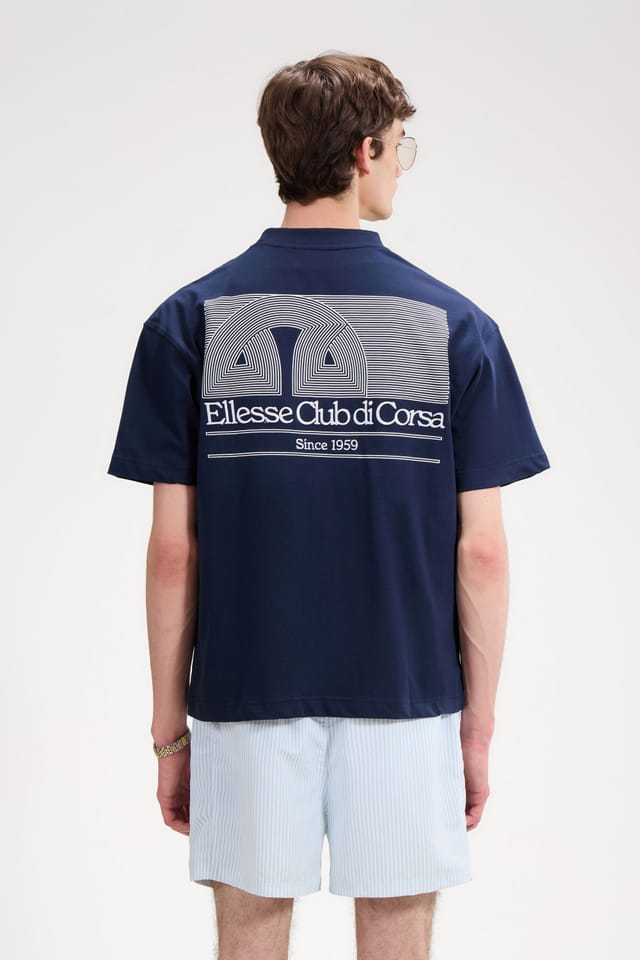 Ellesse Ellesse Men's Club Di Corsa Tee in Navy - 2