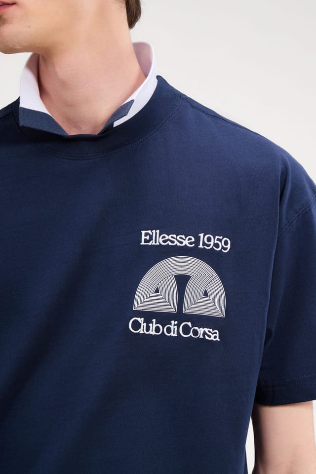 Ellesse Ellesse Men's Club Di Corsa Tee in Navy - 3