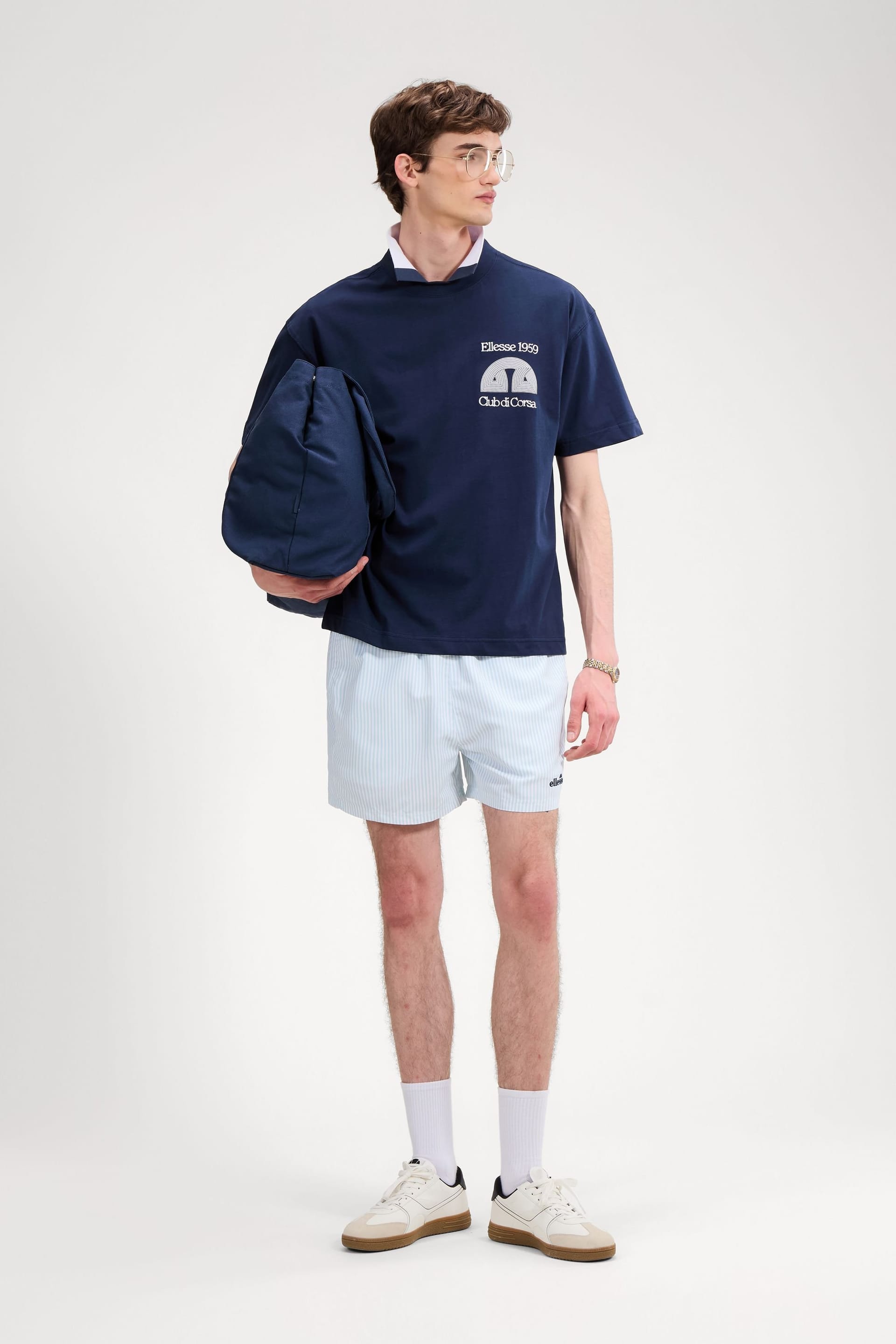 Ellesse Ellesse Men's Club Di Corsa Tee in Navy - 4