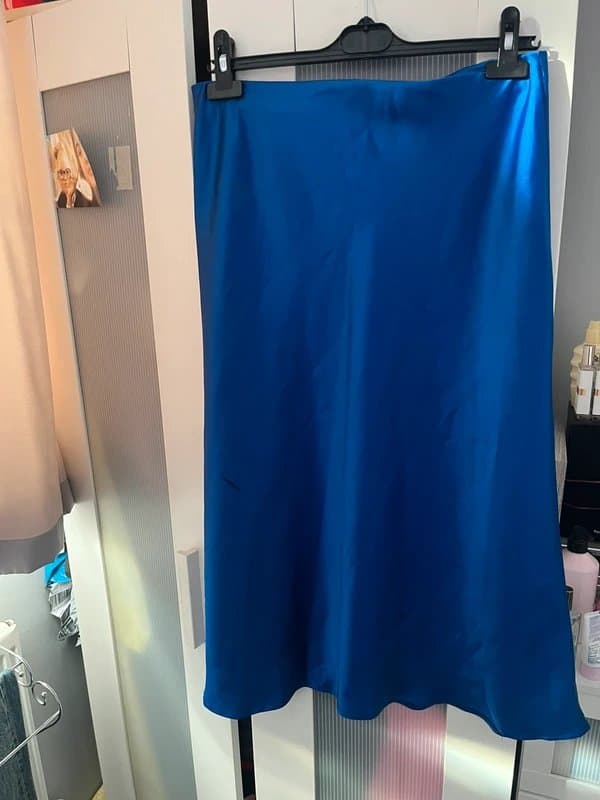 New Look Petite New look blue silk shirt size 14