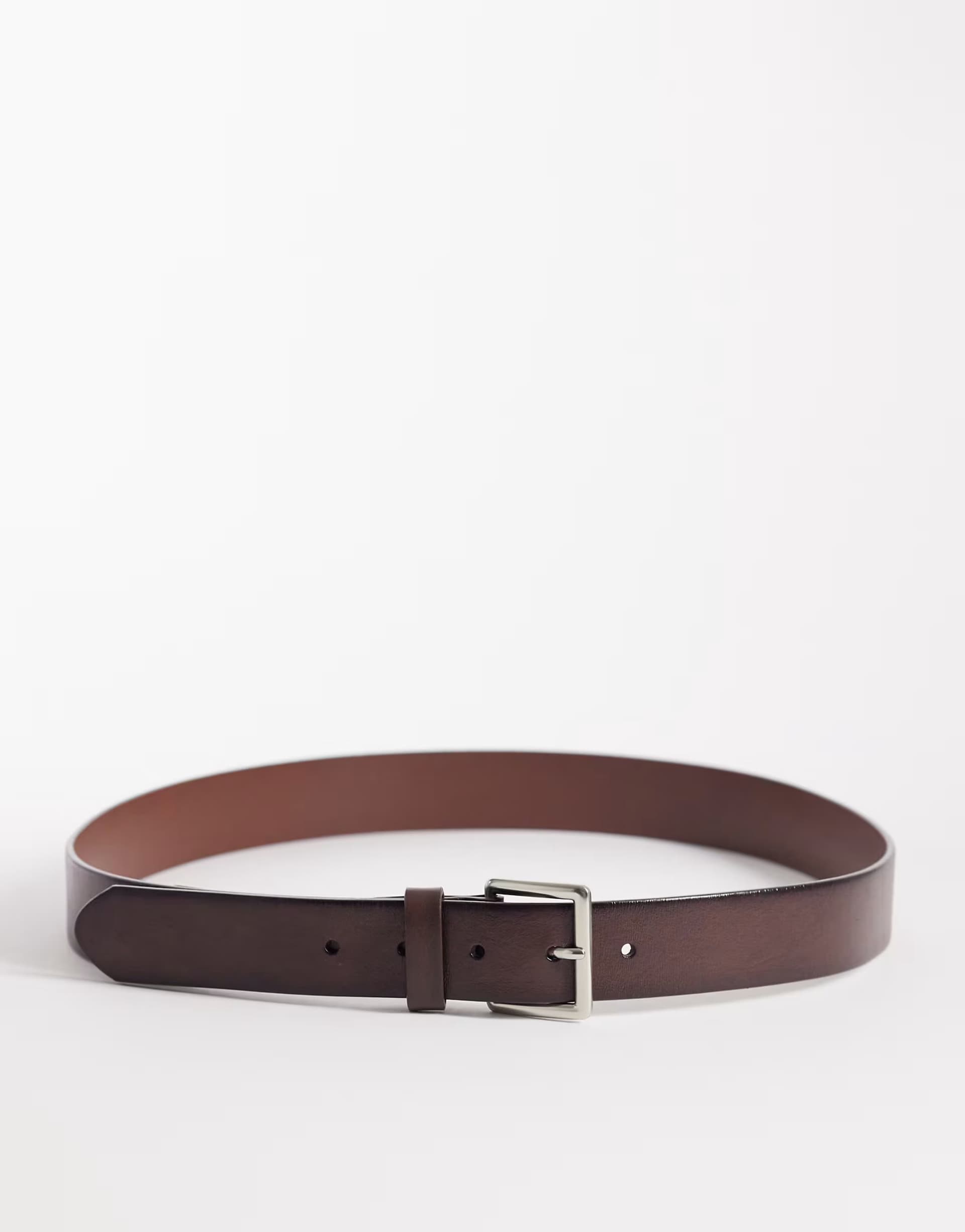ASOS Mango 100% leather belt in brown