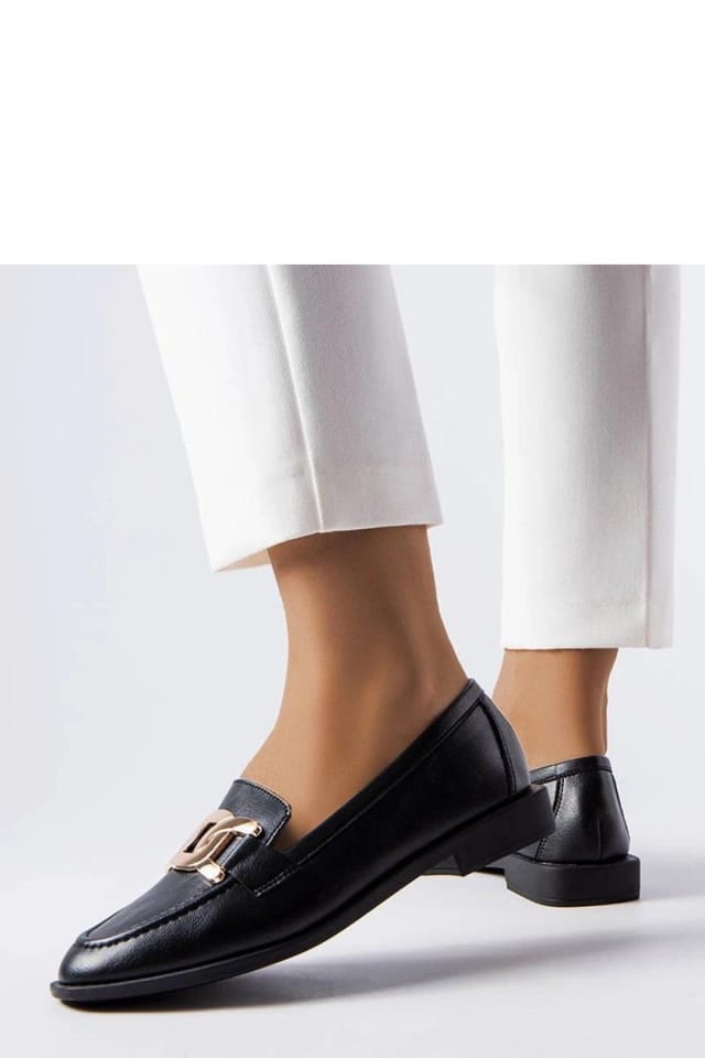 Love Lace Love Lace Women's Elegant Henrique Loafers Flat Comfort Moccasins in Black - 2