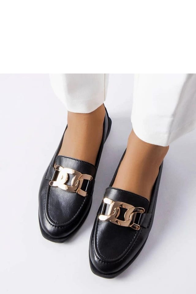 Love Lace Love Lace Women's Elegant Henrique Loafers Flat Comfort Moccasins in Black - 3