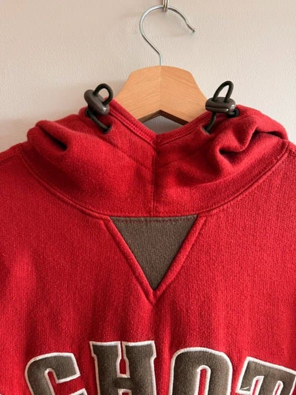 Schott Schott NYC large spellout hoodie men’s small red retro style hoody jumper