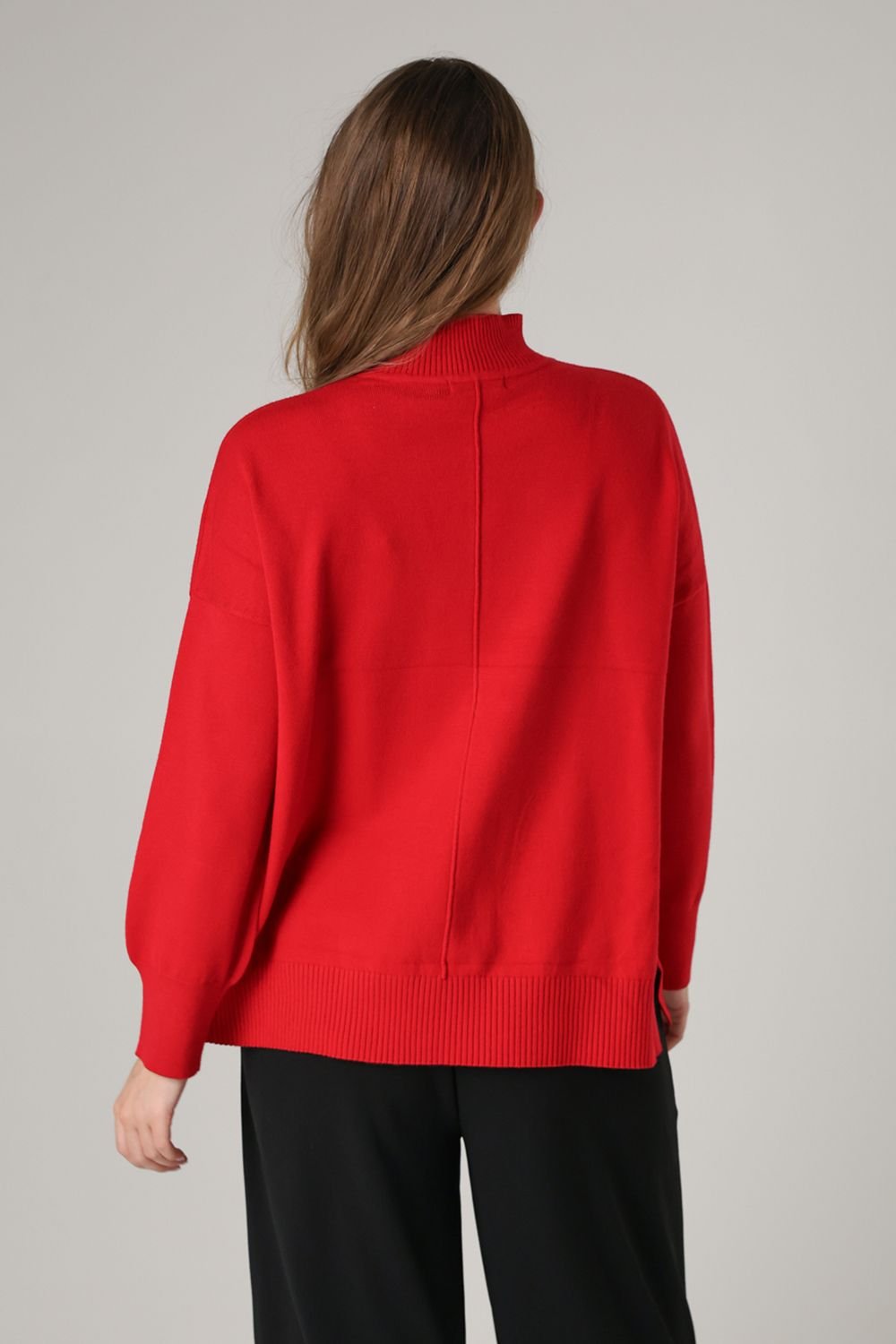 French Connection French Connection Women's High Neck Cosy Long Sleeve Jumper in Red - 2