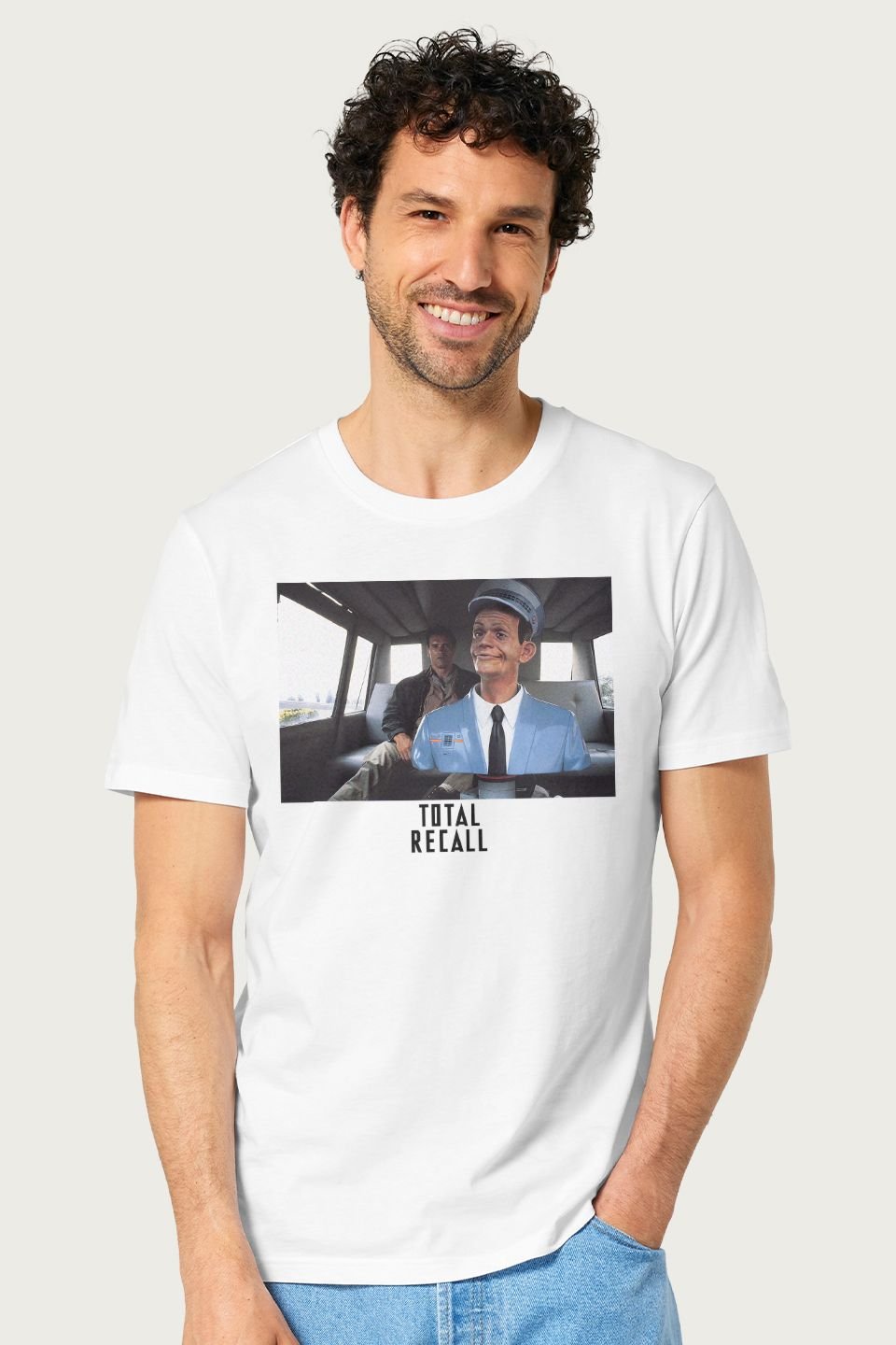 Total Recall Total Recall Men's Johnny Cab T-Shirt in White - 1