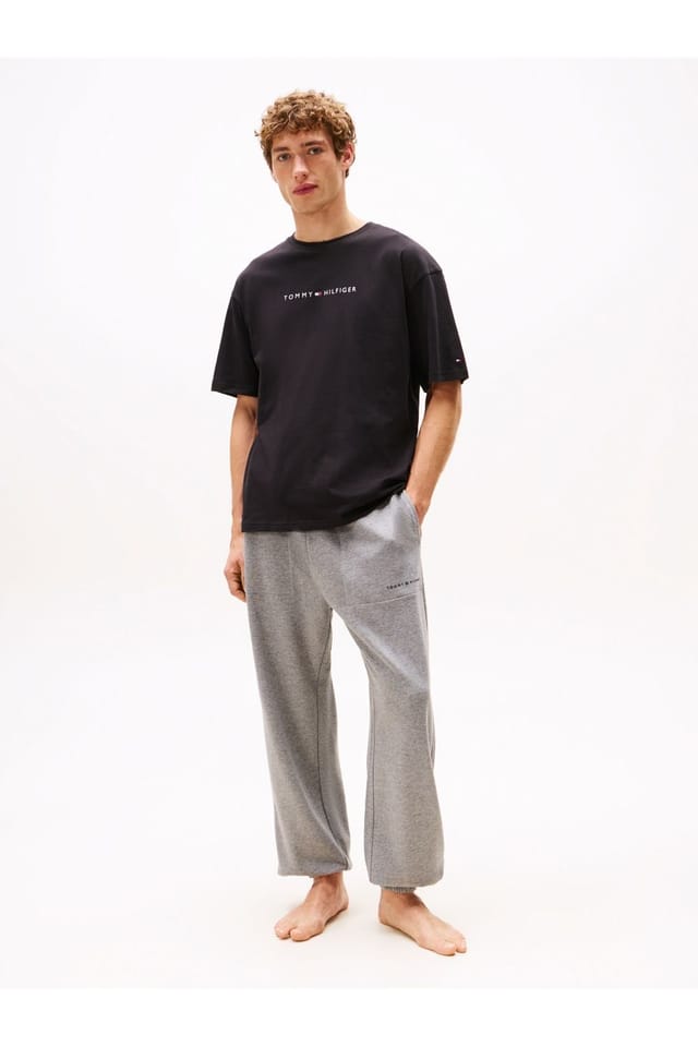 Tommy Hilfiger Tommy Hilfiger Men's Original SS Tee Cont. Logo Black - 3