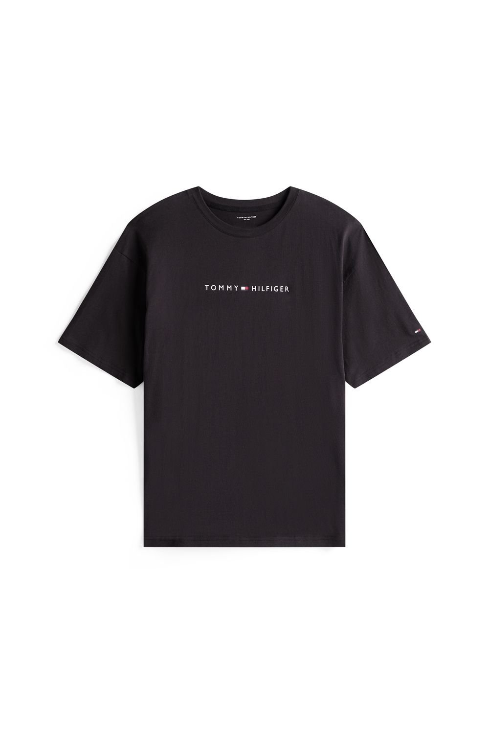 Tommy Hilfiger Tommy Hilfiger Men's Original SS Tee Cont. Logo Black - 4