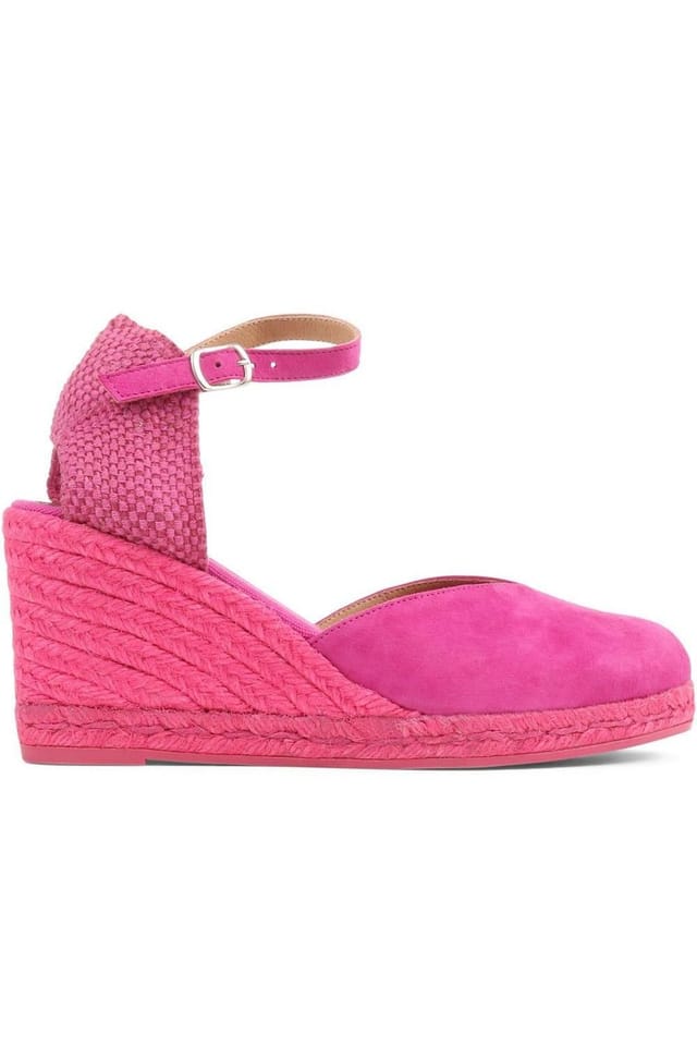 Jones Bootmaker Jones Bootmaker Women's Arabella Wedge Sandals in Magenta - 2
