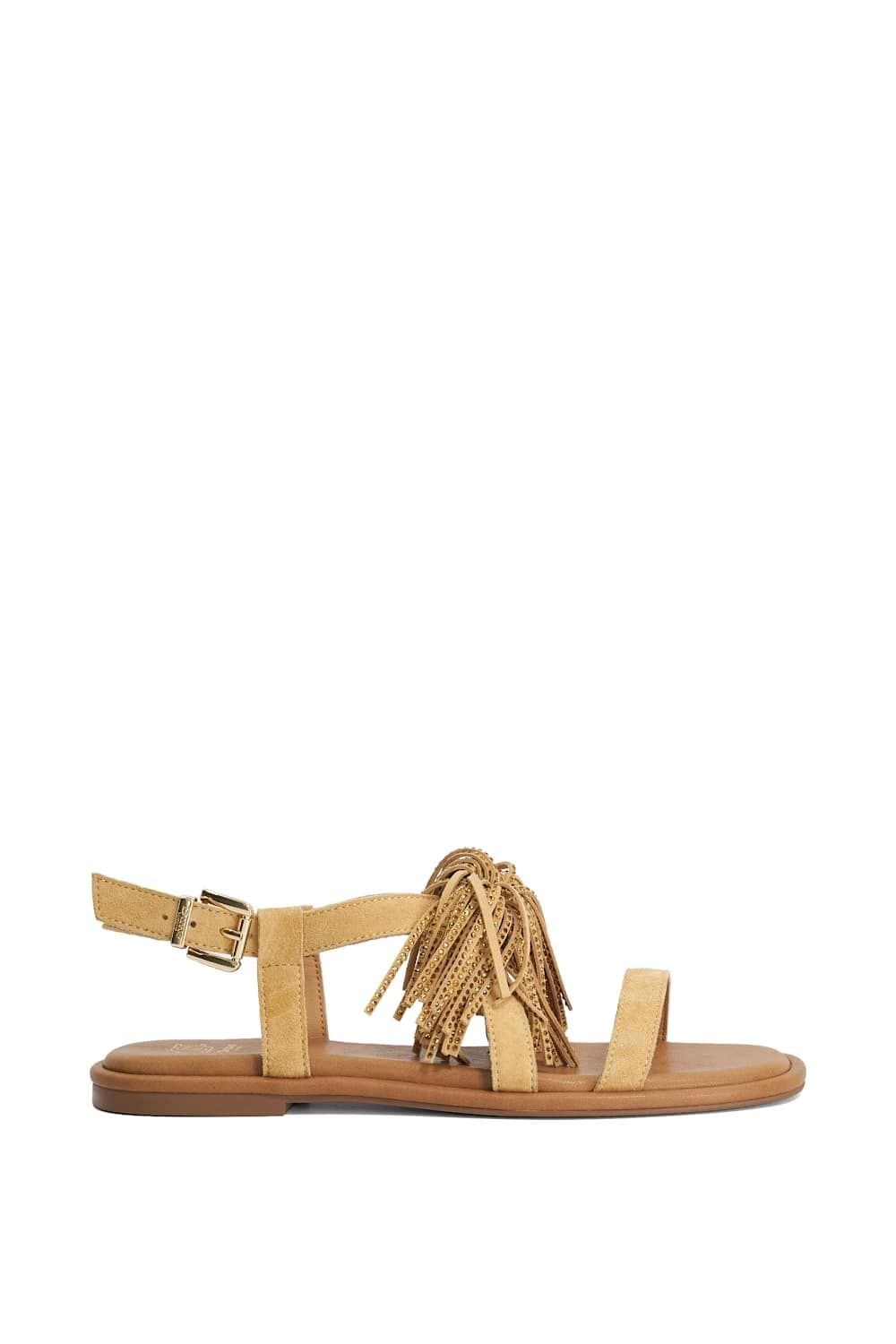 Dune London Dune London Women's 'Lysia' Suede Sandals in Camel