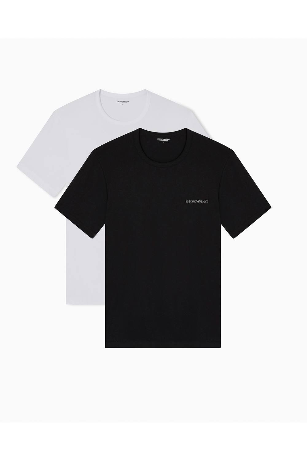 Emporio Armani Emporio Armani Men's 2-Pack Crew Neck T-Shirt White/Black - 2