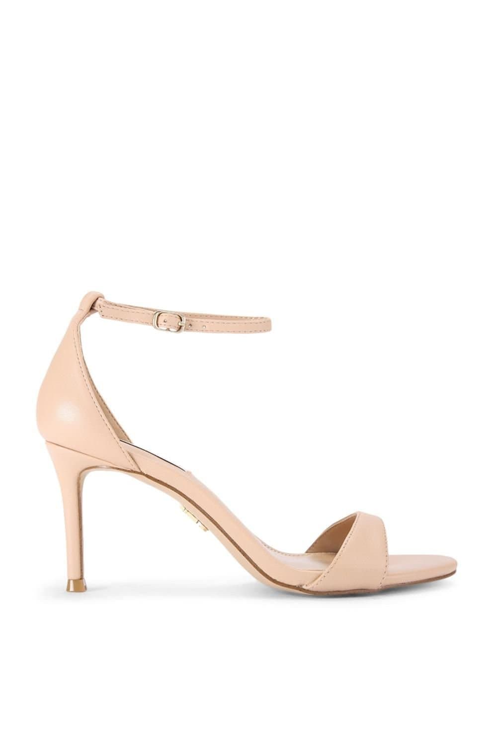 Steve Madden STEVE MADDEN Women's 'Nevina Beige' Leather Heels in Tan