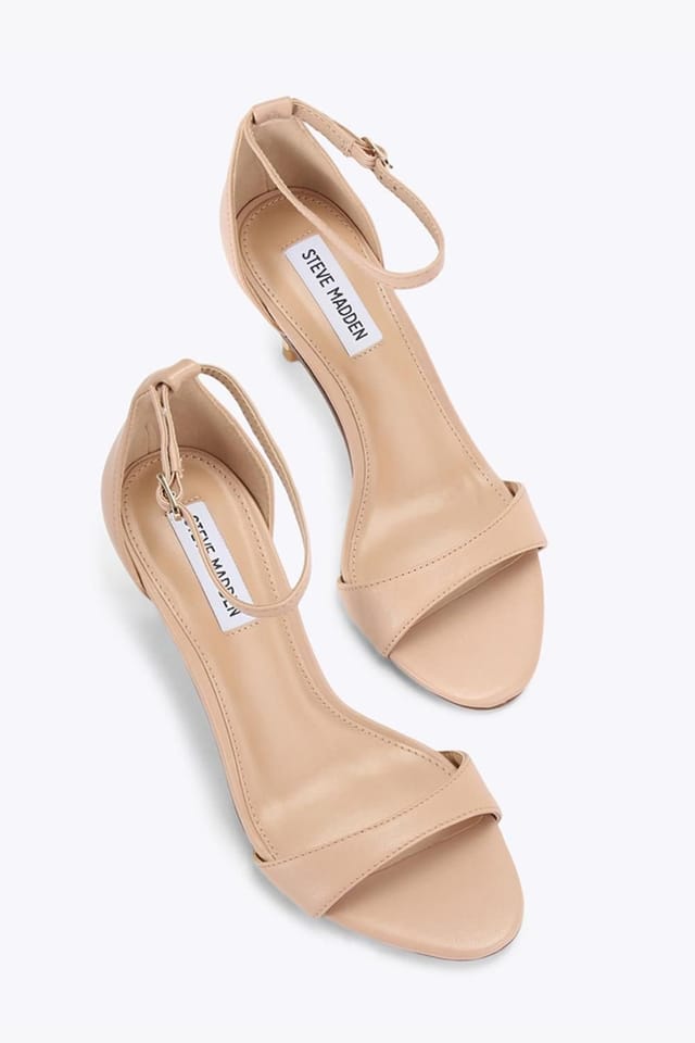 Steve Madden STEVE MADDEN Women's 'Nevina Beige' Leather Heels in Tan - 2