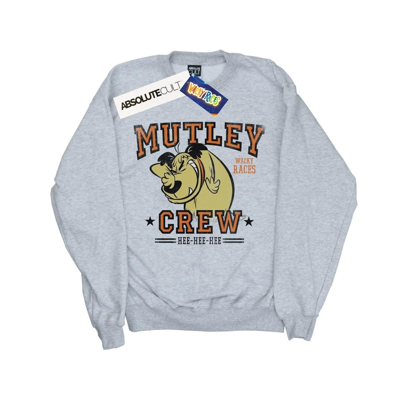 Wacky Races Wacky Races Men's Mutley Crew Sweatshirt in Grey