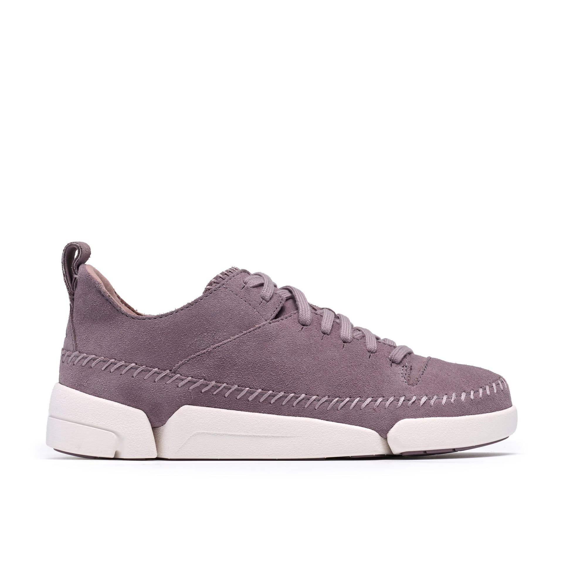 Clarks Clarks Women's Trigenic2 Flex Mauve Suede Trainers, Lace Up in Purple
