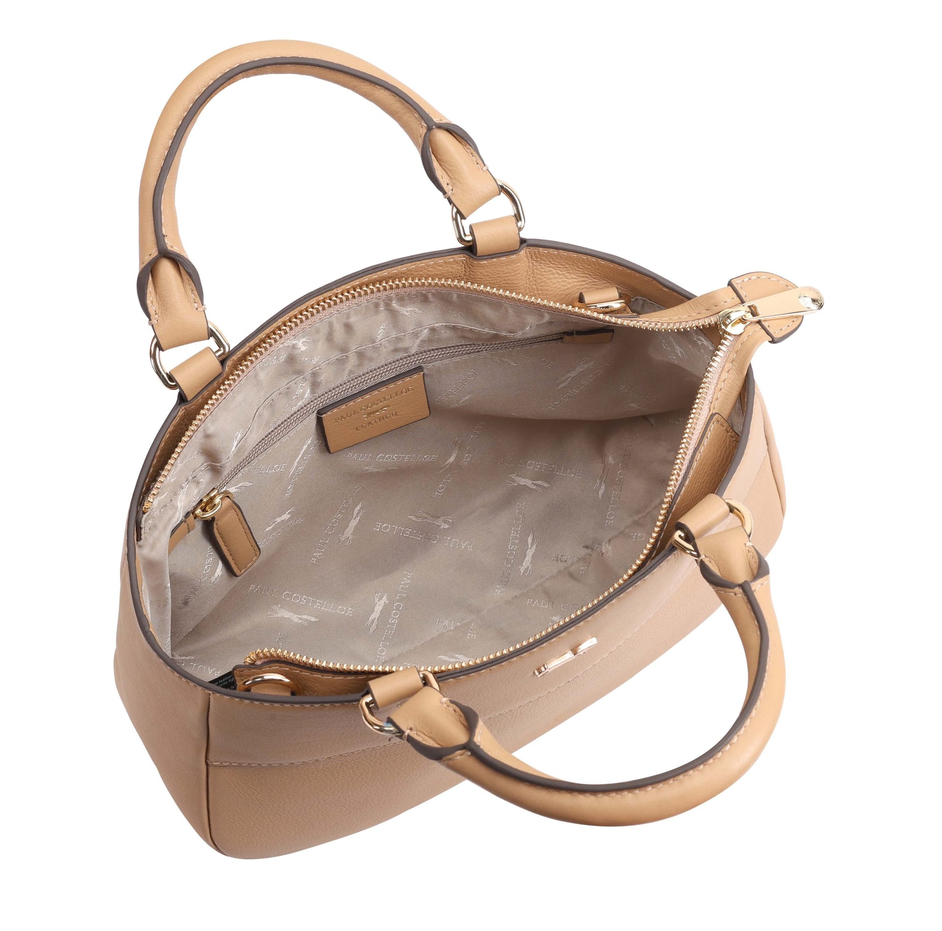 Paul Costelloe Paul Costelloe Women's Volta Leather Multi Way Bag in Tan - 4