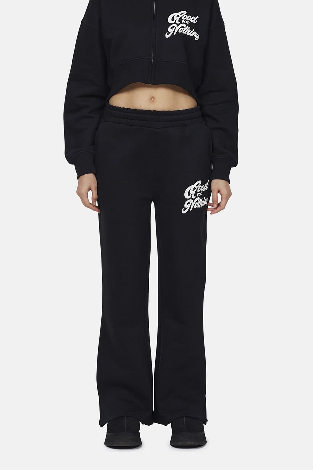 Good For Nothing Good For Nothing Women's Flared Joggers in Black