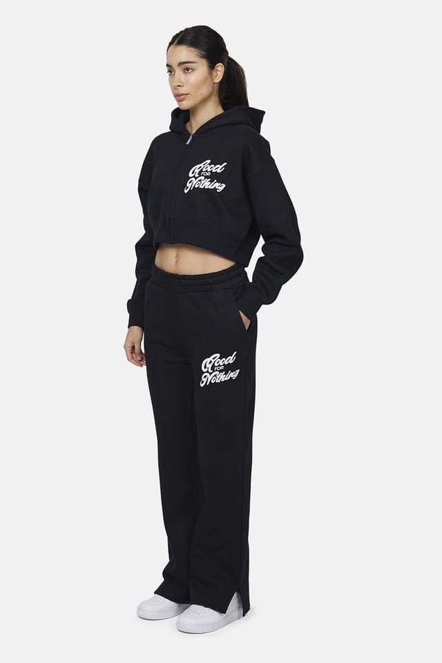 Good For Nothing Good For Nothing Women's Flared Joggers in Black - 2