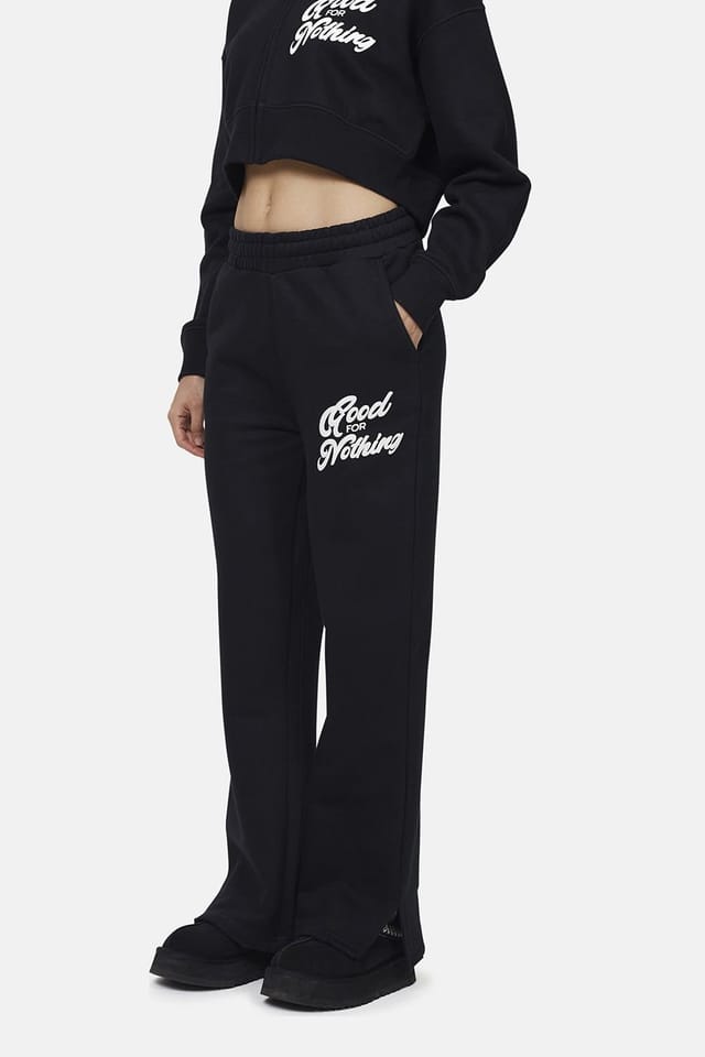 Good For Nothing Good For Nothing Women's Flared Joggers in Black - 3