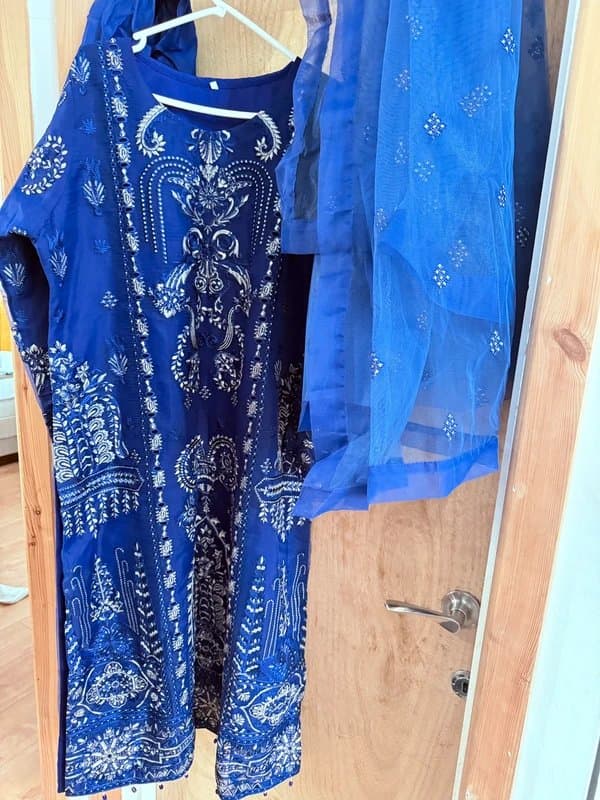 Indian Indian festive dress blue
