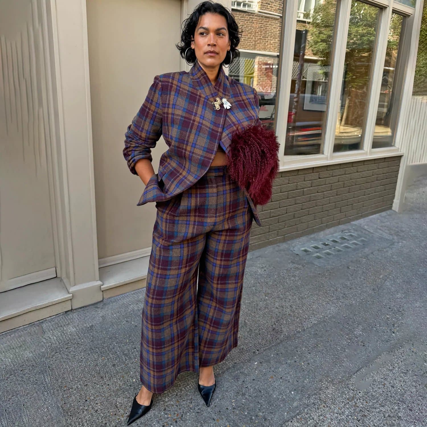 Never Fully Dressed Check Bryony Trousers