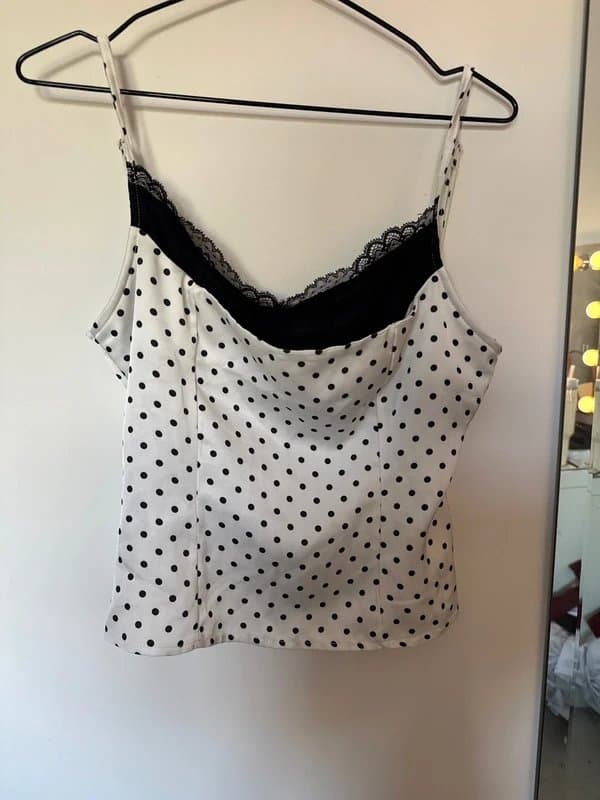 No Label polka dot lace top