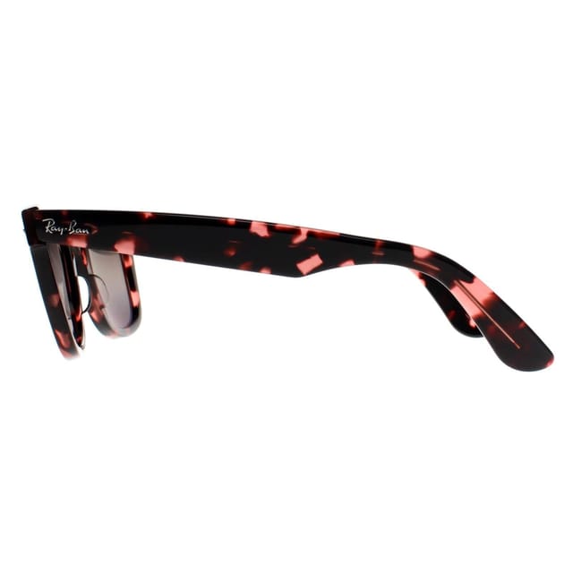Ray-Ban Ray-Ban Men's Rectangle Transparent Pink Havana Silver Chromance Wayfarer 2140 - 3