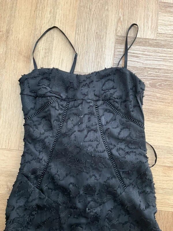 ASOS Formal black lace dress.