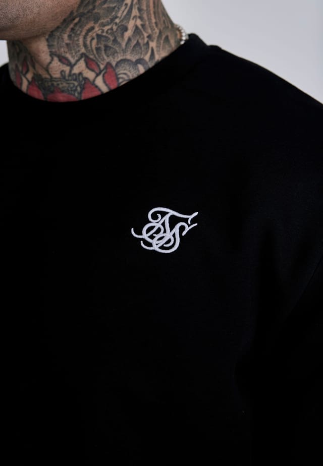 SikSilk SikSilk Men's Essentials Sweater in Black - 2