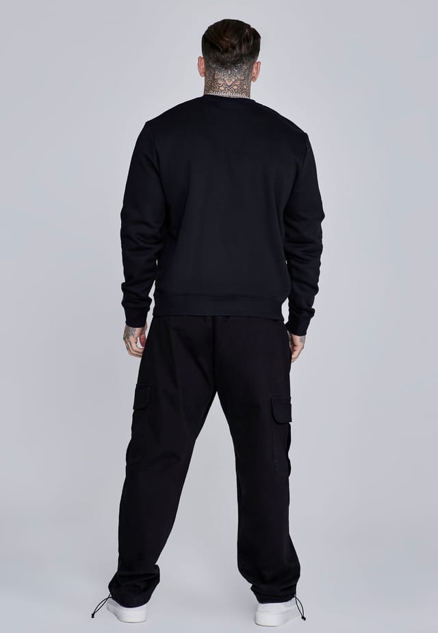 SikSilk SikSilk Men's Essentials Sweater in Black - 3