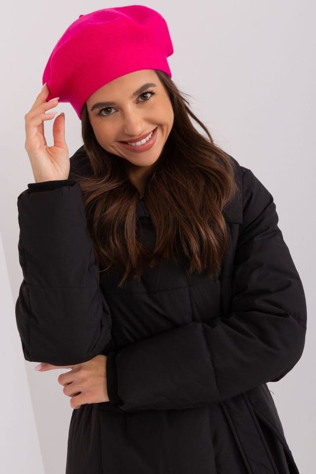 Love Lace Love Lace Women's Classic Felt Beret Hat with Soft Texture & Adjustable Fit in Pink - 2
