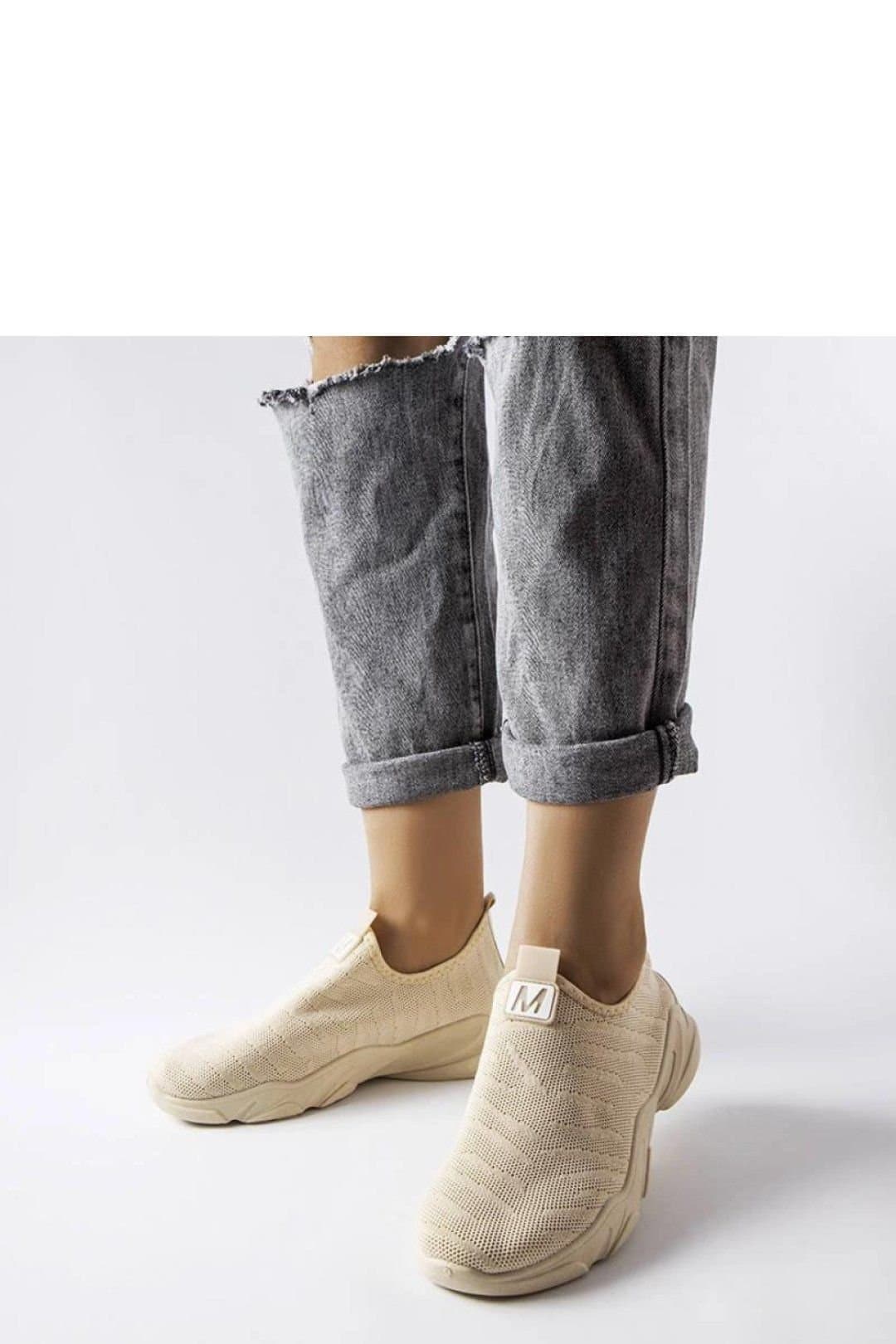 Love Lace Love Lace Women's Aaron Summer Sport Shoes Slip On Breathable Low Upper Trainer in Beige