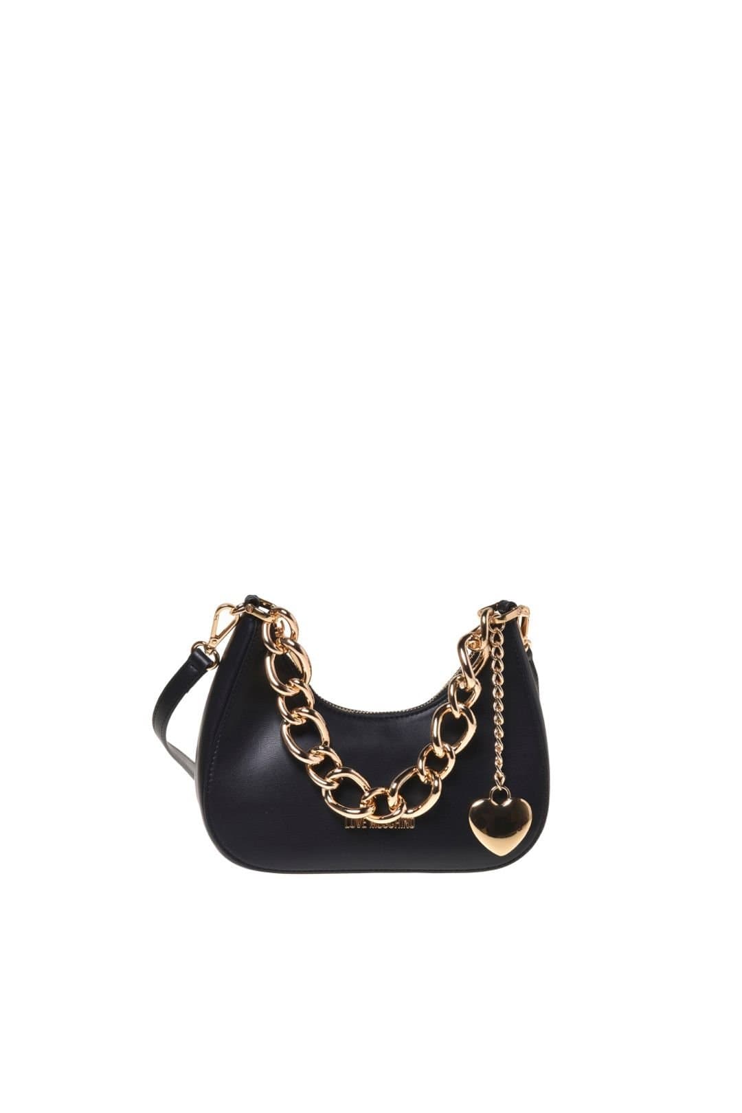 Love Moschino Love Moschino Women's Bright Love Hobo Chain Bag Black