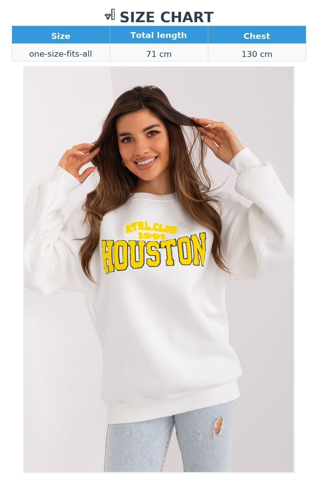 Love Lace Love Lace Women's Logo Front Cotton Polyester Pullover Sweatshirt in White - 4