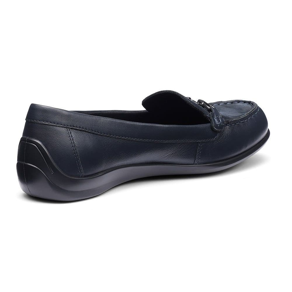 Hotter Hotter Women's Wide Fit 'Dover' Smart Loafers in Navy - 4