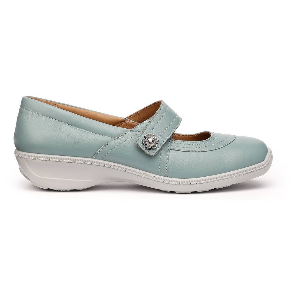 Hotter Hotter Women's Wide Fit 'Charity' Mary Janes in Duck Egg Blue - 2