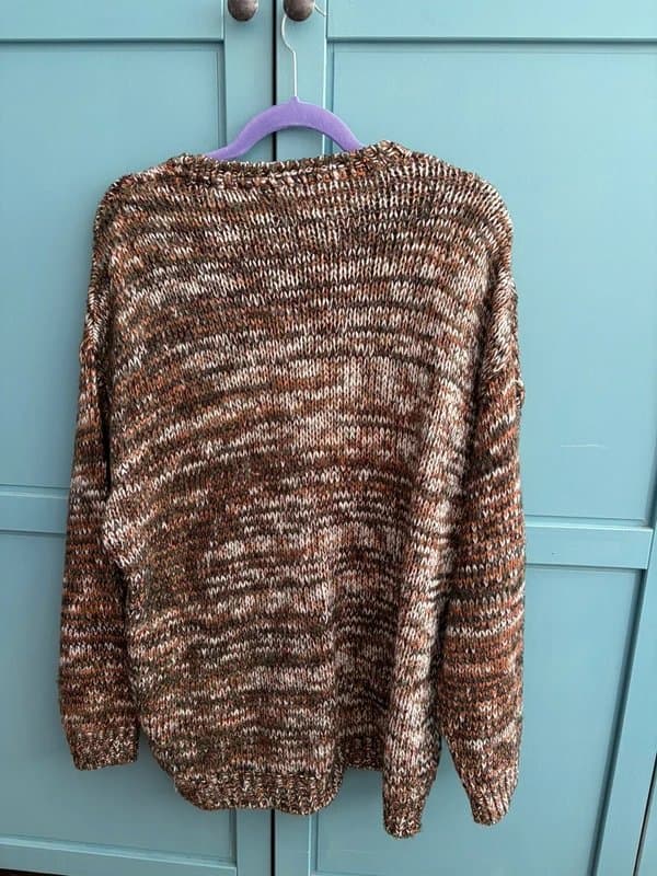 ASOS Design ASOS Design Chunky Knit Jumper – Brown/Orange Marl – Size M