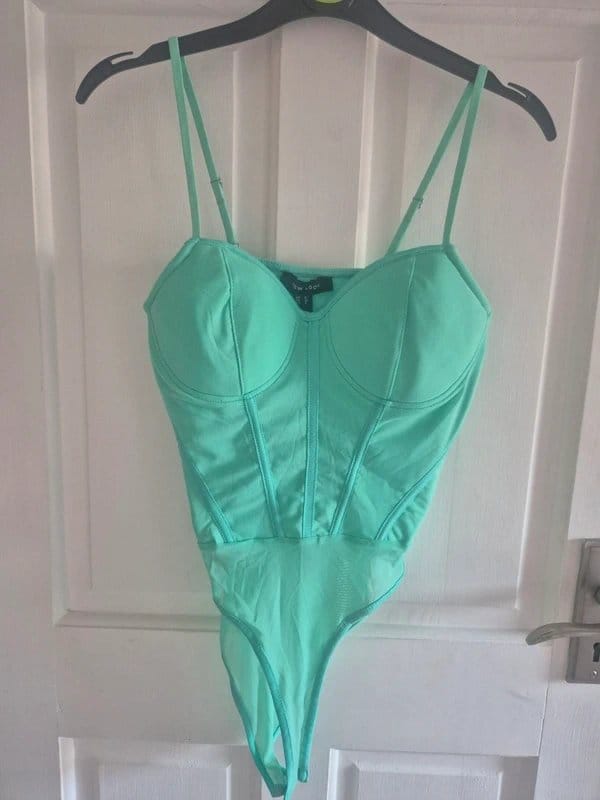 New Look Green Corset Bodysuit