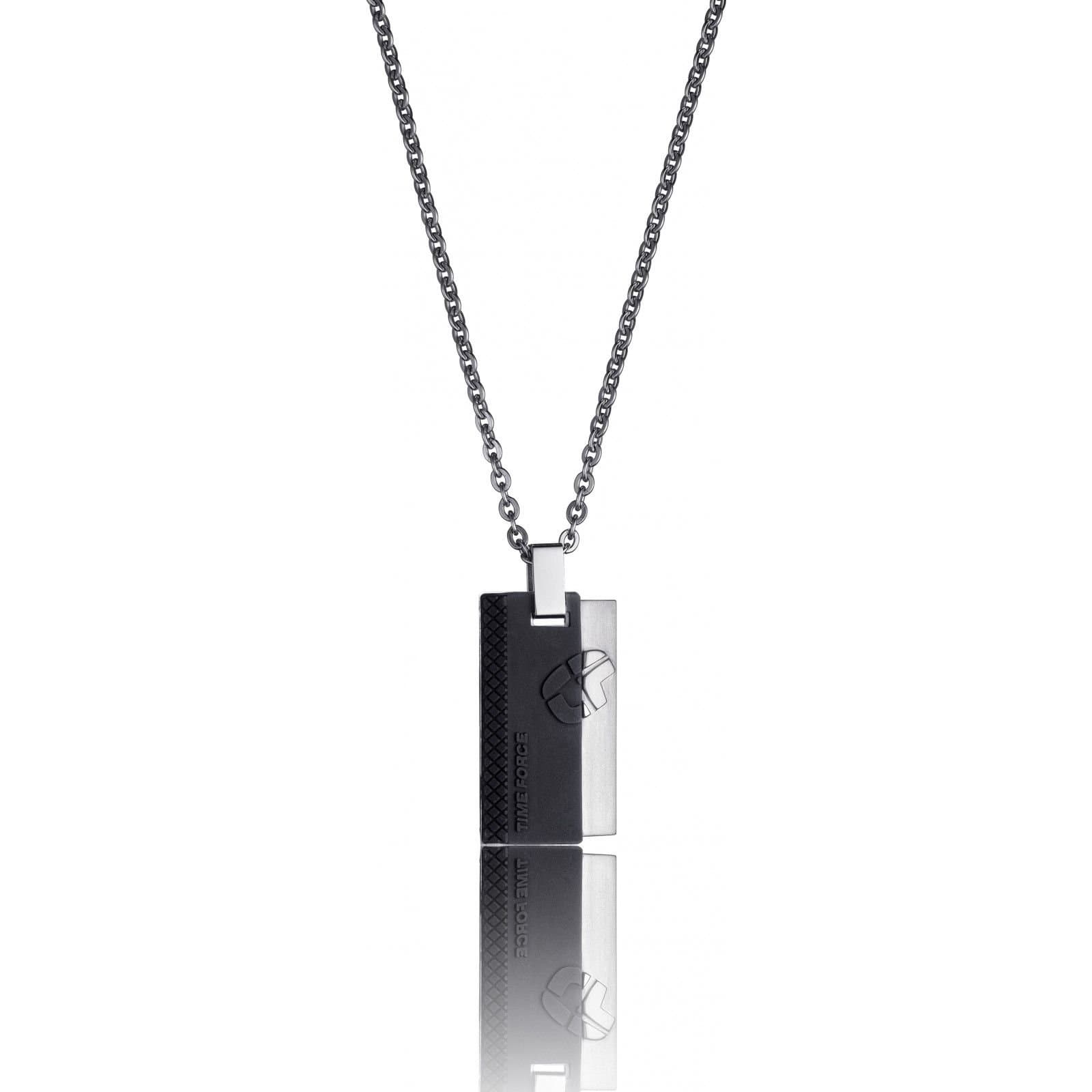 Time Force Time Force Men's TS5111CS Necklace in Silver