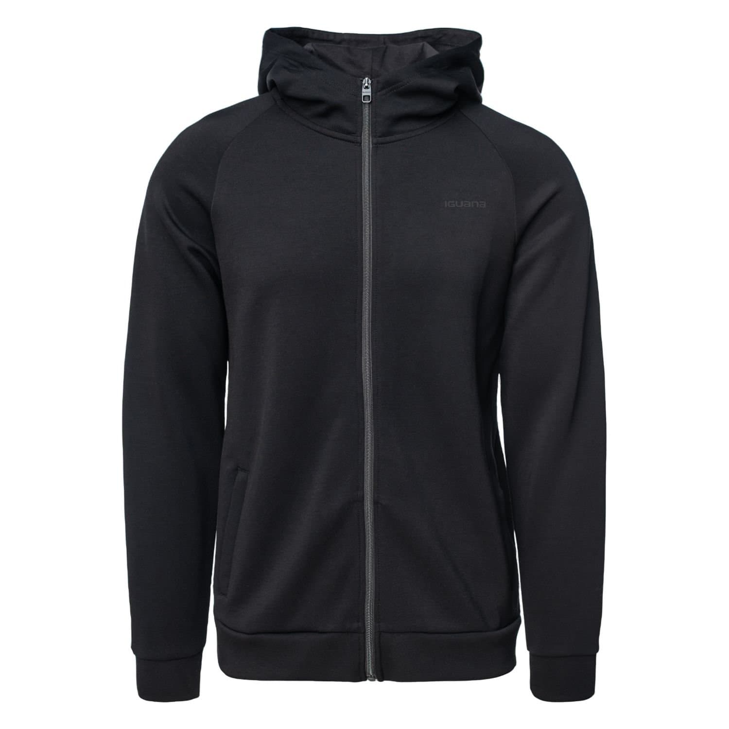 Iguana Iguana Men's Igno Full Zip Hoodie in Black