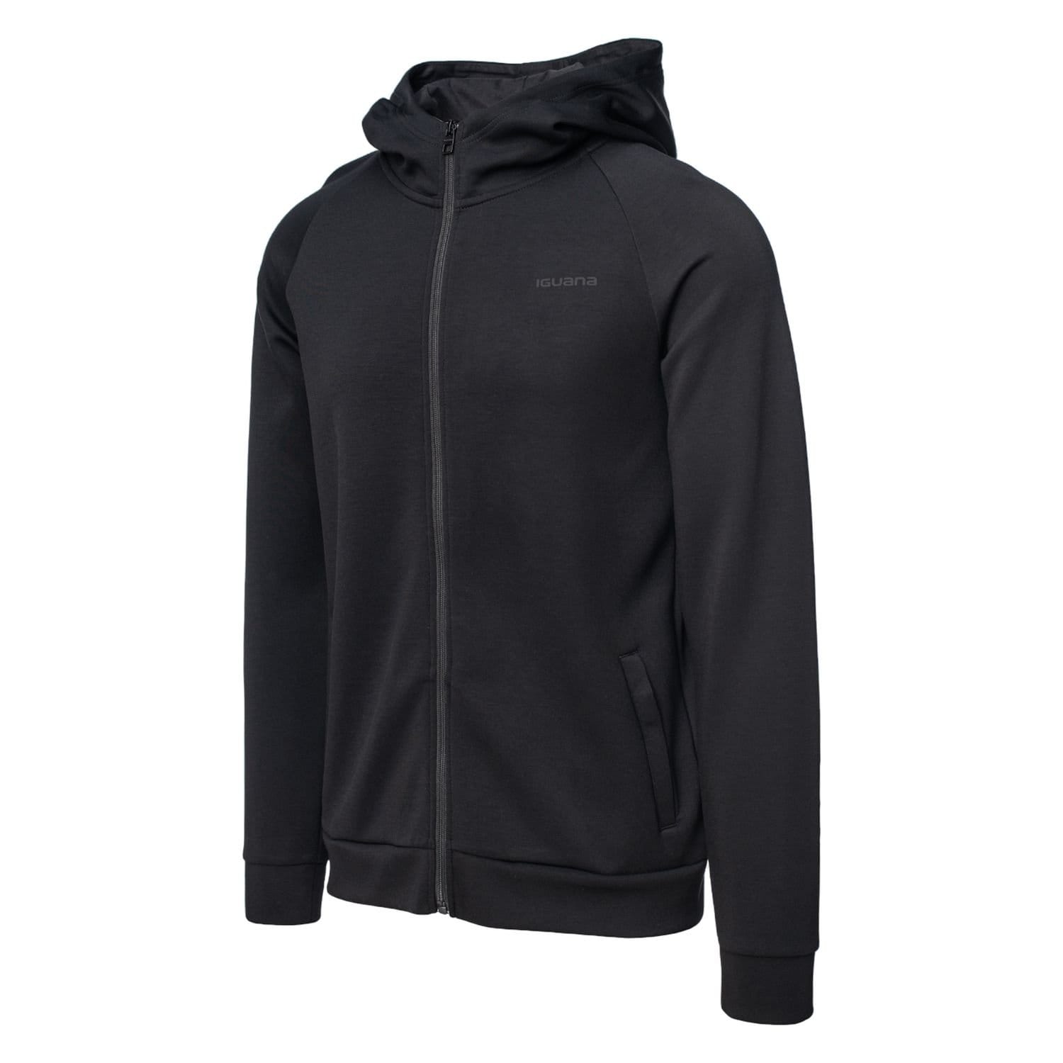Iguana Iguana Men's Igno Full Zip Hoodie in Black - 4