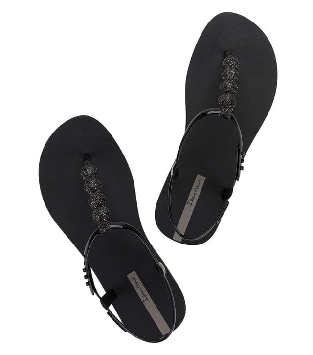 Ipanema Women's Black Easy On Glow Spheres Sandals Ipanema New Look - 3
