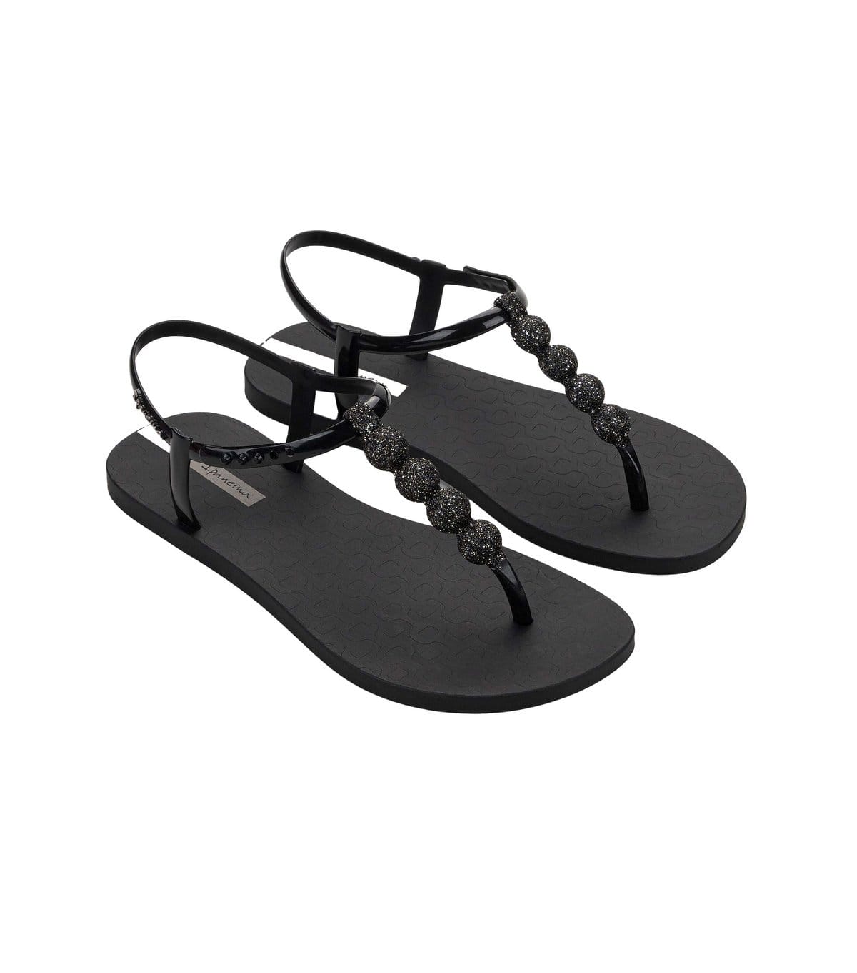 Ipanema Women's Black Easy On Glow Spheres Sandals Ipanema New Look - 4