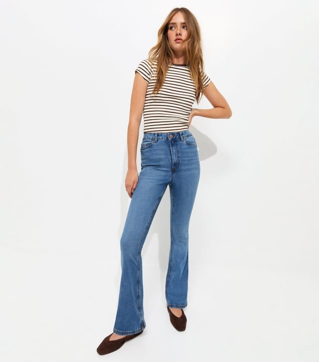 New Look Women's Blue Waist Enhance Quinn Bootcut Stretch Denim Jeans New Look - 2