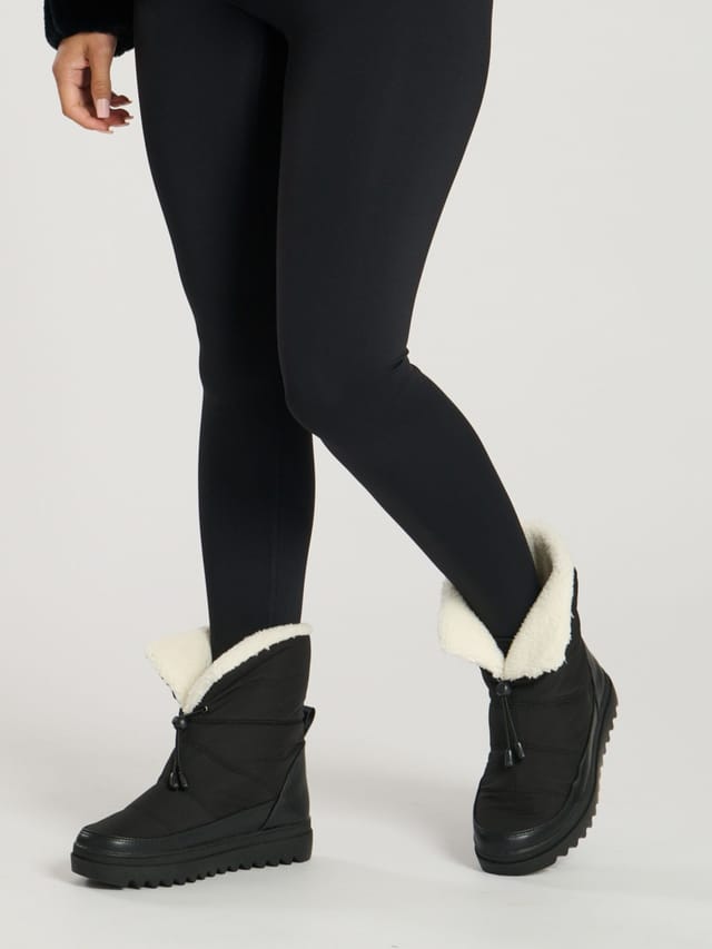 South Beach South Beach Women's PADDED MINI BOOT WITH TOGGLE in Black - 2