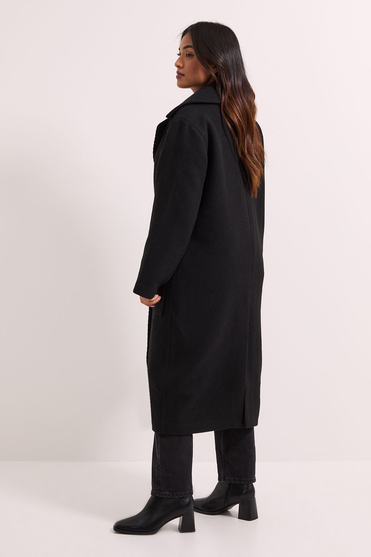 Dorothy Perkins Dorothy Perkins Women's Petite Pocket Detail Coat in Black - 4