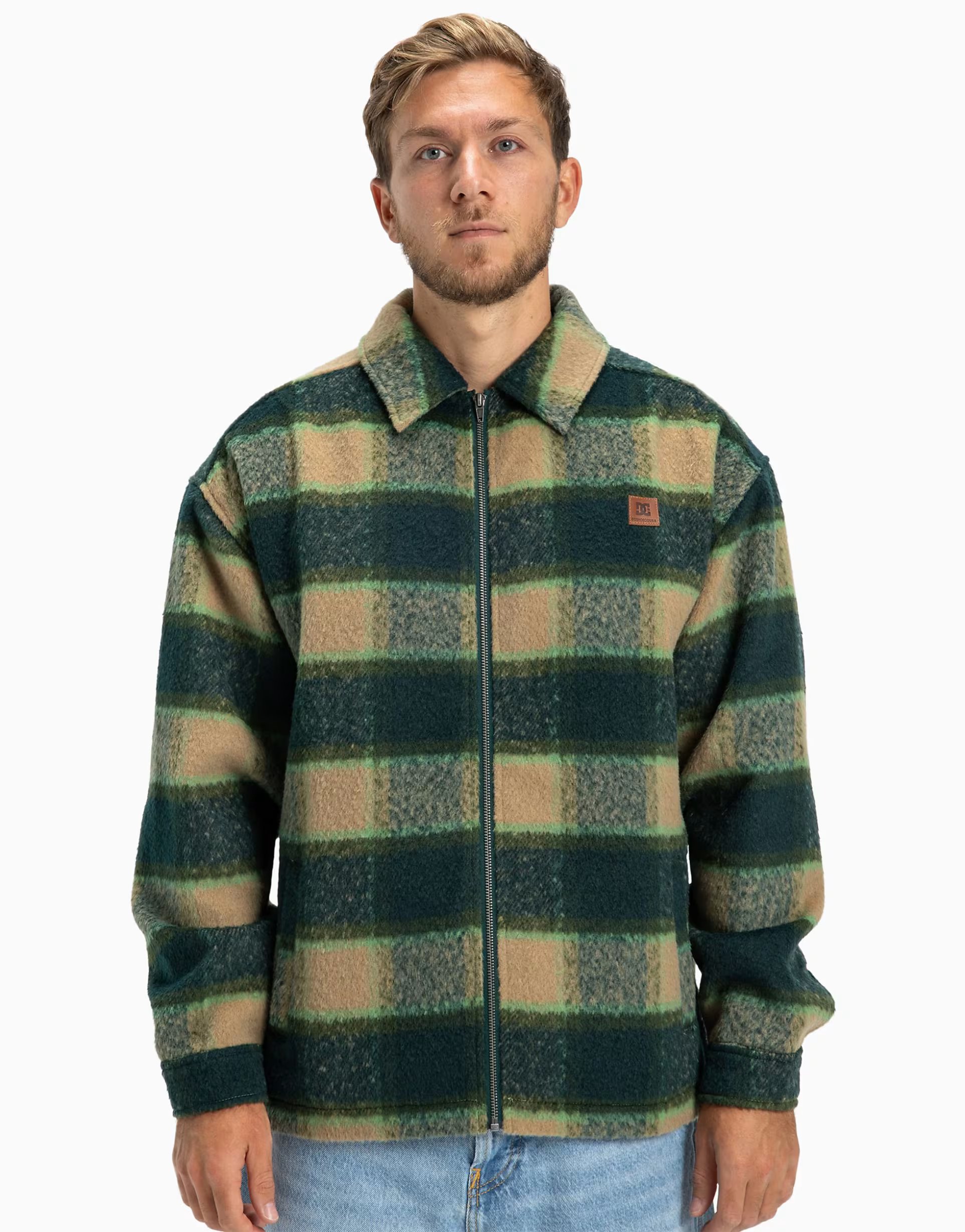 ASOS DC Shoes Henderson overshirt in ponderosa pine